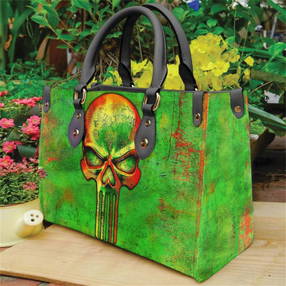 Wonder Skull structured tote bag solves the "I can't find anything in my bag" problem. The roomy interior fits your tablet, phone, wallet, water bottle, umbrella, and cosmetics — without the overstuffed look. Multiple interior pockets keep everything organized, so you're never digging around at checkout. Reinforced rivet corners and quality metal hardware ensure the bag holds up to daily use. Whether you're heading to work, running errands, or catching a flight, this tote keeps you looking put-together.