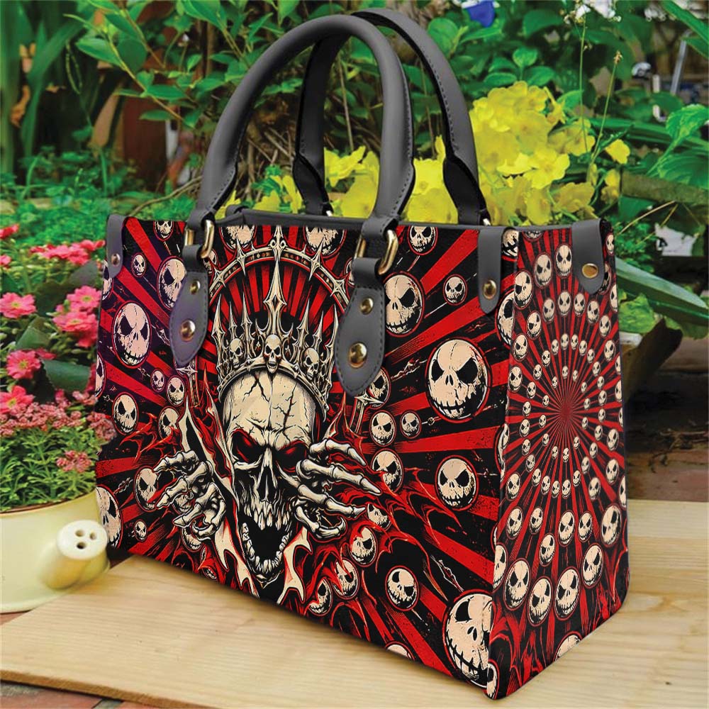 Wonder Skull structured tote bag solves the "I can't find anything in my bag" problem. The roomy interior fits your tablet, phone, wallet, water bottle, umbrella, and cosmetics — without the overstuffed look. Multiple interior pockets keep everything organized, so you're never digging around at checkout. Reinforced rivet corners and quality metal hardware ensure the bag holds up to daily use. Whether you're heading to work, running errands, or catching a flight, this tote keeps you looking put-together.