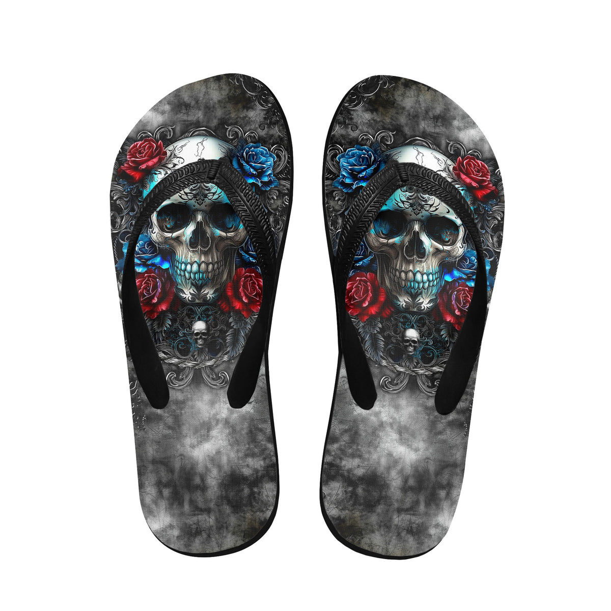 Image of a pair of beach flip flops with a sleek design, featuring a comfortable yoga mat footbed, non-slip sole, and water-friendly materials. Perfect for summer outings, beach walks, and casual occasions.