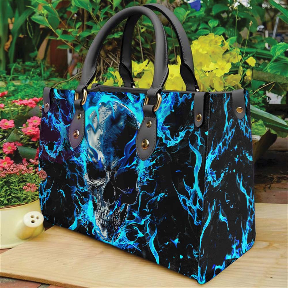 Wonder Skull structured tote bag solves the "I can't find anything in my bag" problem. The roomy interior fits your tablet, phone, wallet, water bottle, umbrella, and cosmetics — without the overstuffed look. Multiple interior pockets keep everything organized, so you're never digging around at checkout. Reinforced rivet corners and quality metal hardware ensure the bag holds up to daily use. Whether you're heading to work, running errands, or catching a flight, this tote keeps you looking put-together.