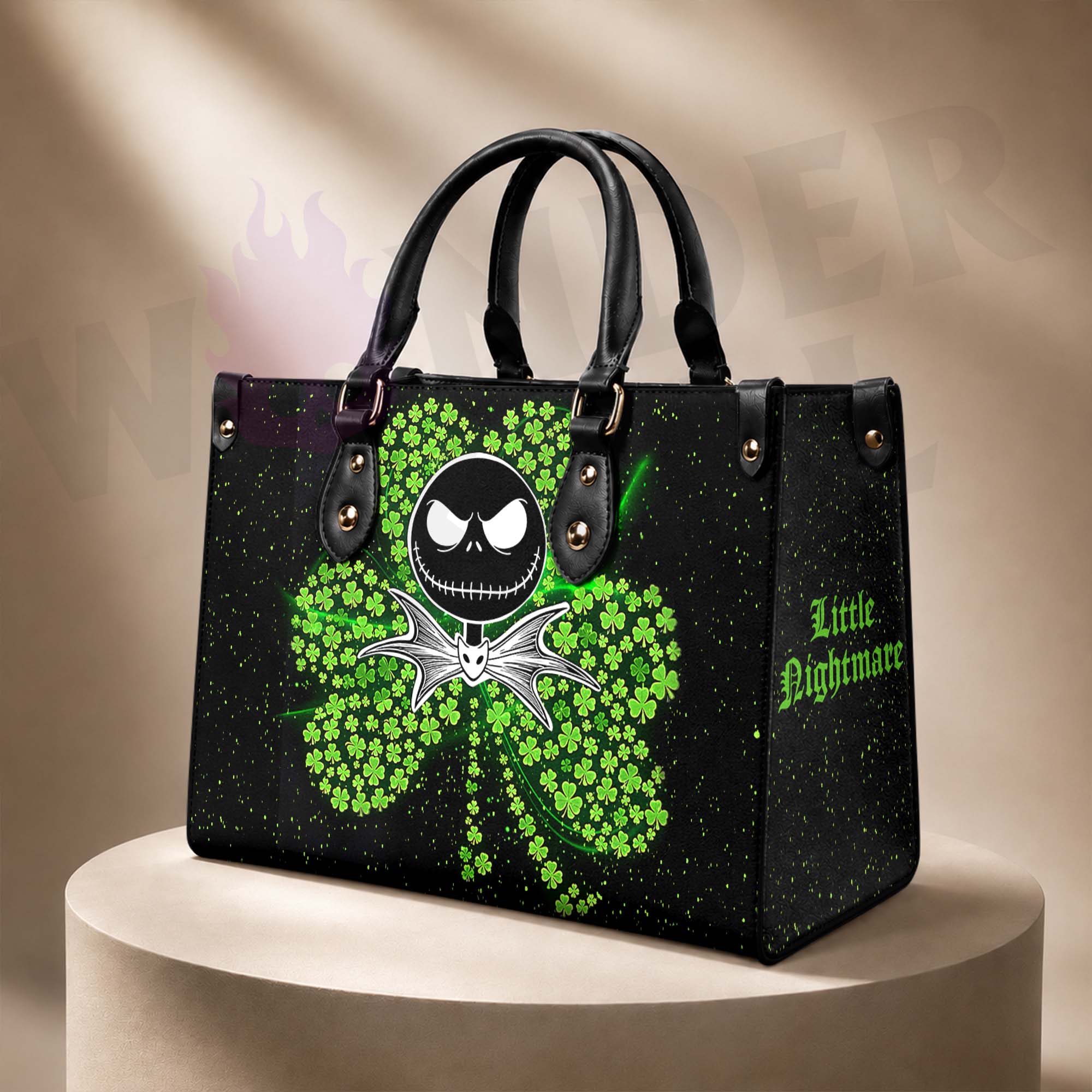 Wonder Skull structured tote bag solves the "I can't find anything in my bag" problem. The roomy interior fits your tablet, phone, wallet, water bottle, umbrella, and cosmetics — without the overstuffed look. Multiple interior pockets keep everything organized, so you're never digging around at checkout. Reinforced rivet corners and quality metal hardware ensure the bag holds up to daily use. Whether you're heading to work, running errands, or catching a flight, this tote keeps you looking put-together.