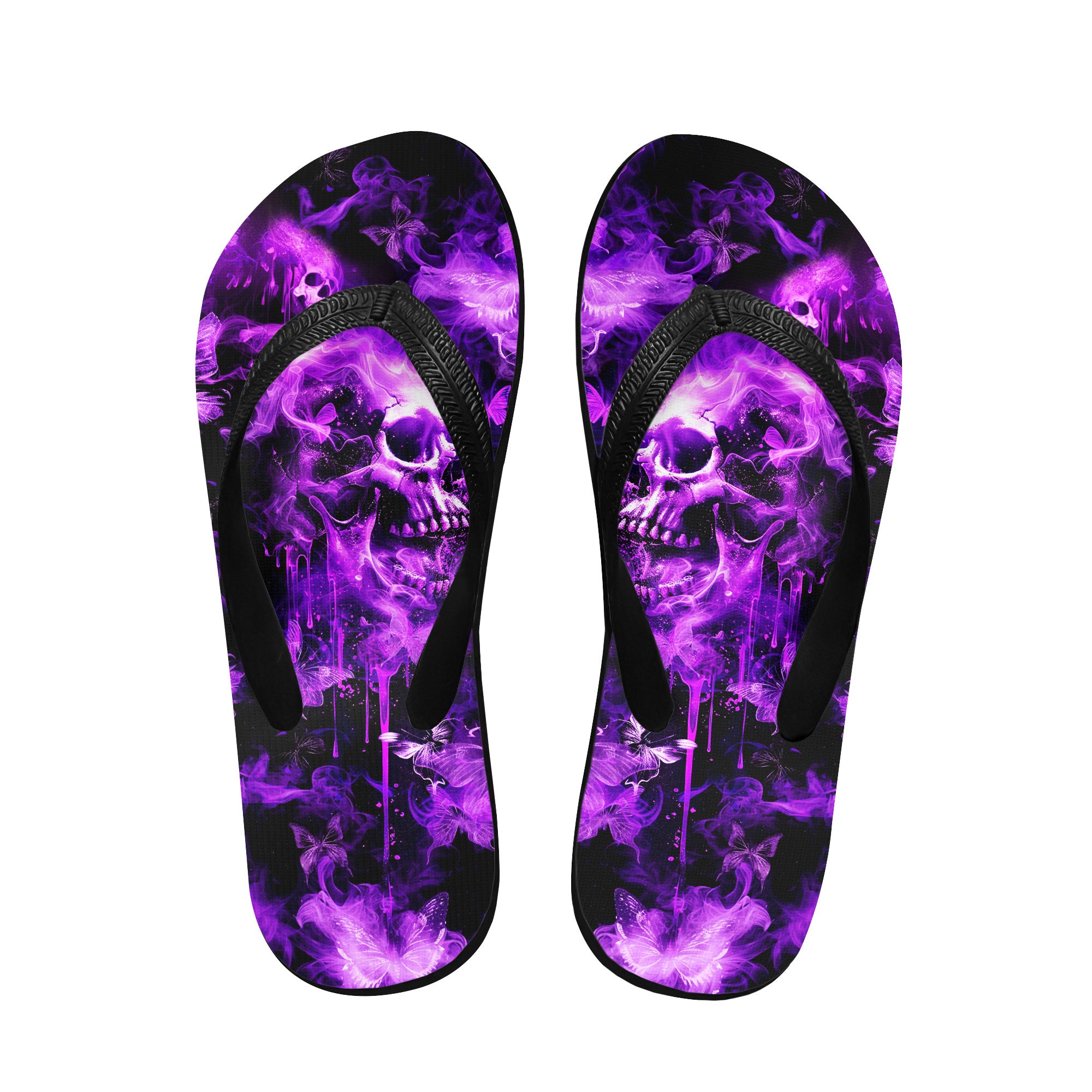 Image of a pair of beach flip flops with a sleek design, featuring a comfortable yoga mat footbed, non-slip sole, and water-friendly materials. Perfect for summer outings, beach walks, and casual occasions.