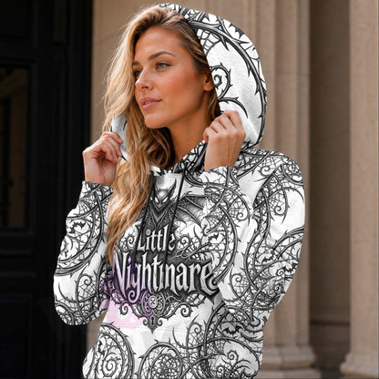 Women Hoodie and Leggings, Dark Fantasy Nightmare Outwear Pants Outfit