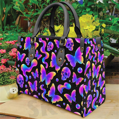 Wonder Skull structured tote bag solves the "I can't find anything in my bag" problem. The aoomy interior fits your tablet, phone, wallet, water bottle, umbrella, and cosmetics — without the overstuffed look. Multiple interior pockets keep everything organized, so you're never digging around at checkout. Reinforced rivet corners and quality metal hardware ensure the bag holds up to daily use. Whether you're heading to work, running errands, or catching a flight, this tote keeps you looking put-together.