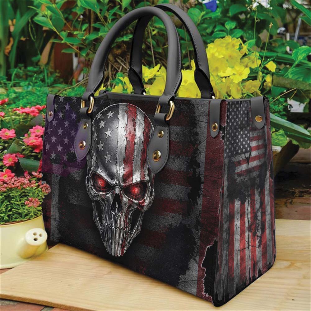 Wonder Skull structured tote bag solves the "I can't find anything in my bag" problem. The roomy interior fits your tablet, phone, wallet, water bottle, umbrella, and cosmetics — without the overstuffed look. Multiple interior pockets keep everything organized, so you're never digging around at checkout. Reinforced rivet corners and quality metal hardware ensure the bag holds up to daily use. Whether you're heading to work, running errands, or catching a flight, this tote keeps you looking put-together.