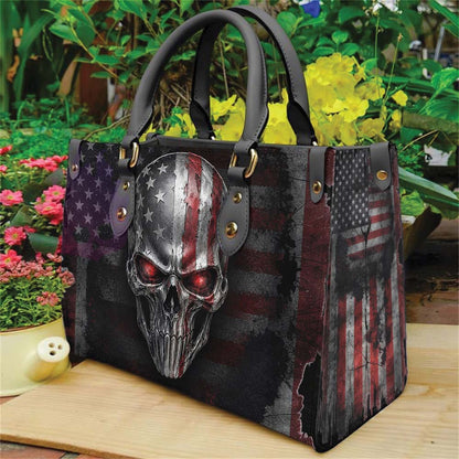 Wonder Skull structured tote bag solves the "I can't find anything in my bag" problem. The roomy interior fits your tablet, phone, wallet, water bottle, umbrella, and cosmetics — without the overstuffed look. Multiple interior pockets keep everything organized, so you're never digging around at checkout. Reinforced rivet corners and quality metal hardware ensure the bag holds up to daily use. Whether you're heading to work, running errands, or catching a flight, this tote keeps you looking put-together.