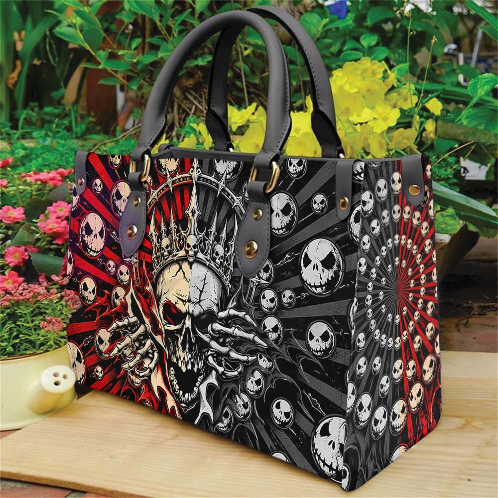 Wonder Skull structured tote bag solves the "I can't find anything in my bag" problem. The roomy interior fits your tablet, phone, wallet, water bottle, umbrella, and cosmetics — without the overstuffed look. Multiple interior pockets keep everything organized, so you're never digging around at checkout. Reinforced rivet corners and quality metal hardware ensure the bag holds up to daily use. Whether you're heading to work, running errands, or catching a flight, this tote keeps you looking put-together.