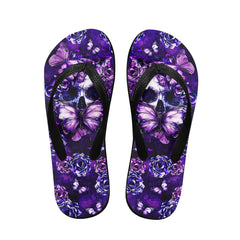 Image of a pair of beach flip flops with a sleek design, featuring a comfortable yoga mat footbed, non-slip sole, and water-friendly materials. Perfect for summer outings, beach walks, and casual occasions.