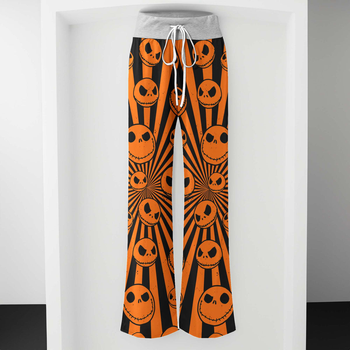 Radiant Reaper Pattern Women's High-waisted Wide Leg Pants