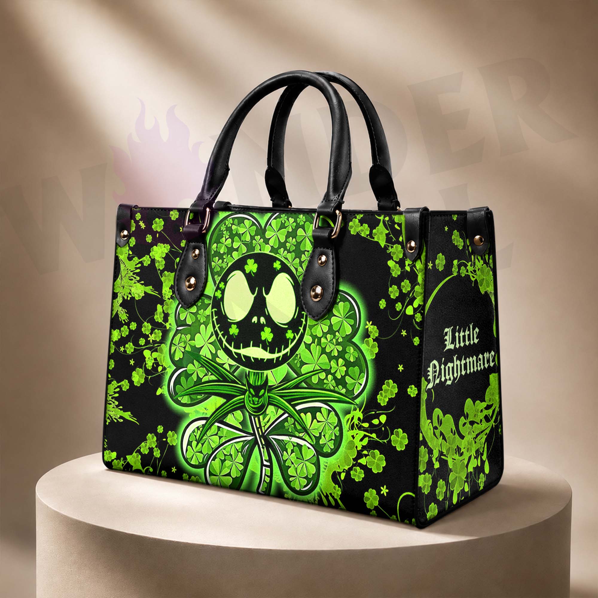 Wonder Skull structured tote bag solves the "I can't find anything in my bag" problem. The roomy interior fits your tablet, phone, wallet, water bottle, umbrella, and cosmetics — without the overstuffed look. Multiple interior pockets keep everything organized, so you're never digging around at checkout. Reinforced rivet corners and quality metal hardware ensure the bag holds up to daily use. Whether you're heading to work, running errands, or catching a flight, this tote keeps you looking put-together.
