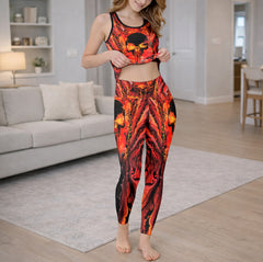 Molten Rage Scarlet Skull Tanktop and Leggings