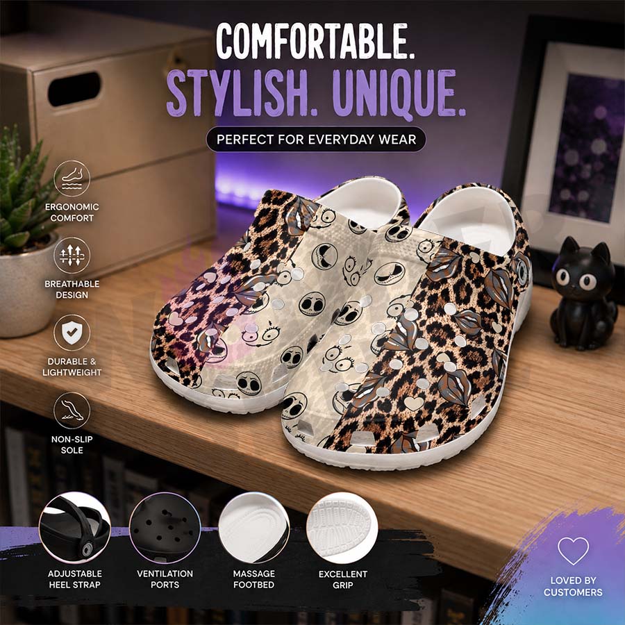 Wonder Skull Lightweight Clog Sandals are designed for all-day comfort. Featuring breathable ventilation holes, a cushioned footbed, and a pivoting heel strap, these versatile unisex clogs are perfect for use at home, outdoors, or at work — whatever your profession may be.