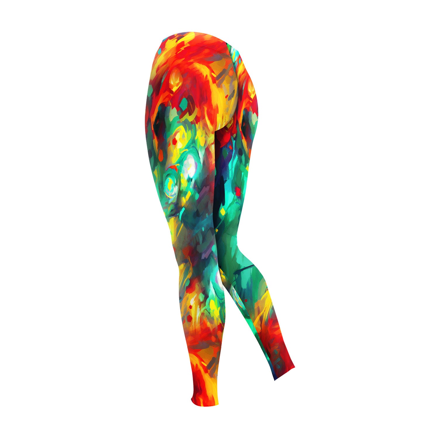 Colorful Paint Nightmare Art Combo Hoodie and Leggings - Dark and edgy matching set with skull designs for a unique and stylish look.