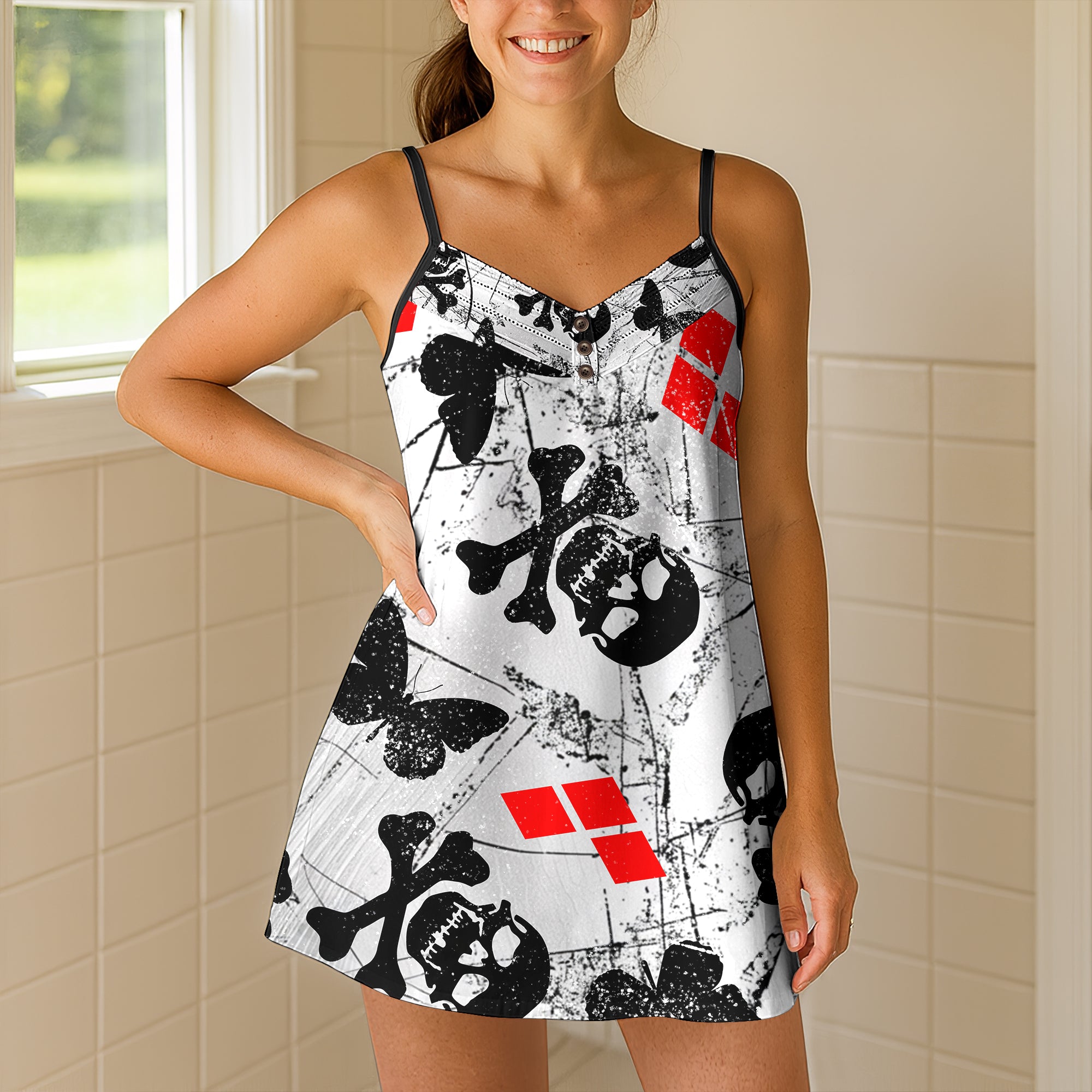 Gritty Anarchy Hardcover Short Cami Dress