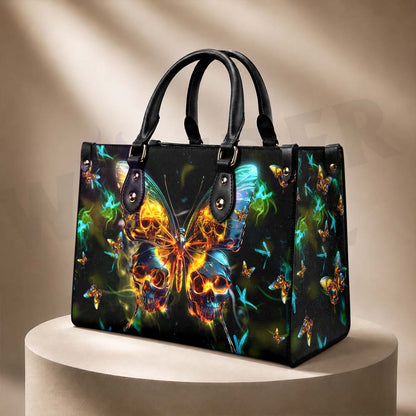 Wonder Skull structured tote bag solves the "I can't find anything in my bag" problem. The roomy interior fits your tablet, phone, wallet, water bottle, umbrella, and cosmetics — without the overstuffed look. Multiple interior pockets keep everything organized, so you're never digging around at checkout. Reinforced rivet corners and quality metal hardware ensure the bag holds up to daily use. Whether you're heading to work, running errands, or catching a flight, this tote keeps you looking put-together.
