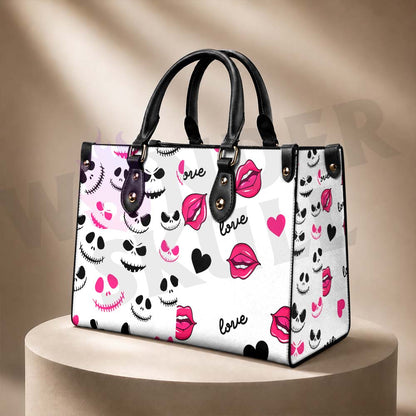Wonder Skull structured tote bag solves the "I can't find anything in my bag" problem. The roomy interior fits your tablet, phone, wallet, water bottle, umbrella, and cosmetics — without the overstuffed look. Multiple interior pockets keep everything organized, so you're never digging around at checkout. Reinforced rivet corners and quality metal hardware ensure the bag holds up to daily use. Whether you're heading to work, running errands, or catching a flight, this tote keeps you looking put-together.