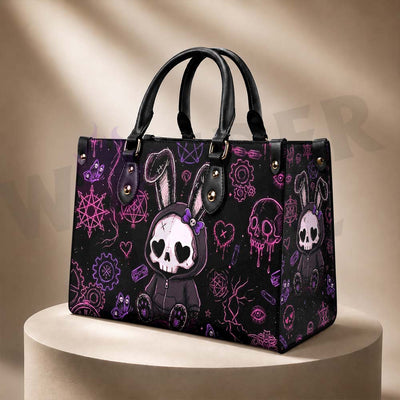 Wonder Skull structured tote bag solves the "I can't find anything in my bag" problem. The roomy interior fits your tablet, phone, wallet, water bottle, umbrella, and cosmetics — without the overstuffed look. Multiple interior pockets keep everything organized, so you're never digging around at checkout. Reinforced rivet corners and quality metal hardware ensure the bag holds up to daily use. Whether you're heading to work, running errands, or catching a flight, this tote keeps you looking put-together.