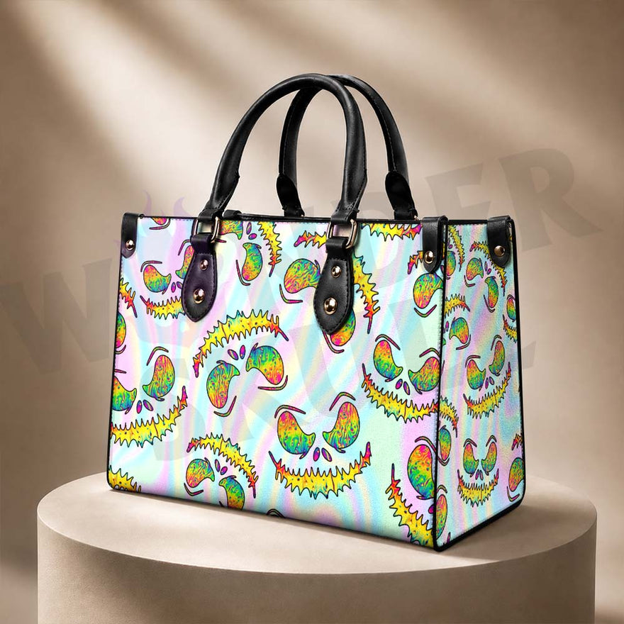 Wonder Skull structured tote bag solves the "I can't find anything in my bag" problem. The roomy interior fits your tablet, phone, wallet, water bottle, umbrella, and cosmetics — without the overstuffed look. Multiple interior pockets keep everything organized, so you're never digging around at checkout. Reinforced rivet corners and quality metal hardware ensure the bag holds up to daily use. Whether you're heading to work, running errands, or catching a flight, this tote keeps you looking put-together.