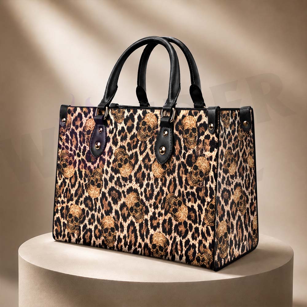 Wonder Skull structured tote bag solves the "I can't find anything in my bag" problem. The roomy interior fits your tablet, phone, wallet, water bottle, umbrella, and cosmetics — without the overstuffed look. Multiple interior pockets keep everything organized, so you're never digging around at checkout. Reinforced rivet corners and quality metal hardware ensure the bag holds up to daily use. Whether you're heading to work, running errands, or catching a flight, this tote keeps you looking put-together.