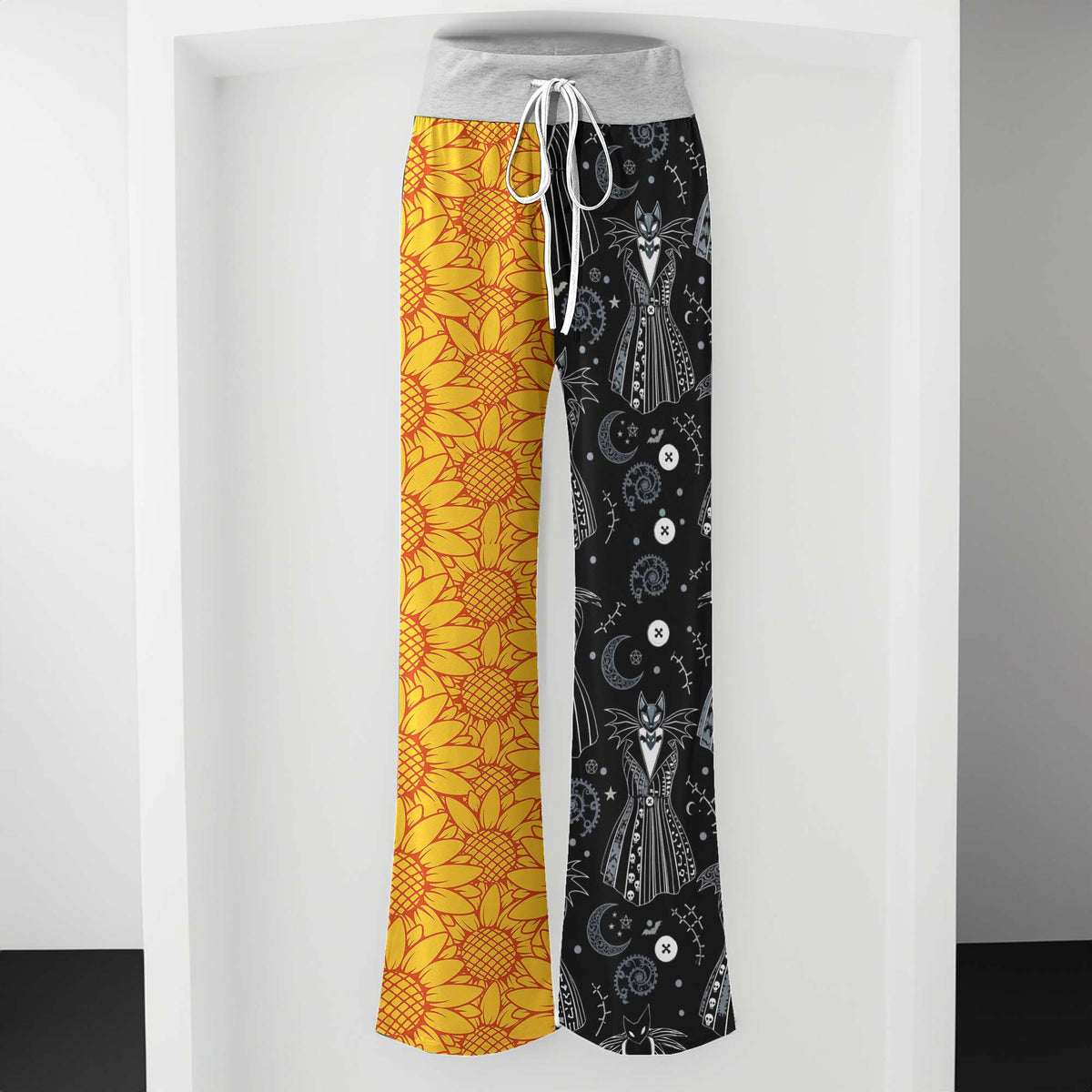 Midnight Gothic Carnival Women's High-waisted Wide Leg Pants