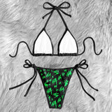 Funny Devil Emo Skull Micro Triangle Bikini Swimsuit - Wonder Skull