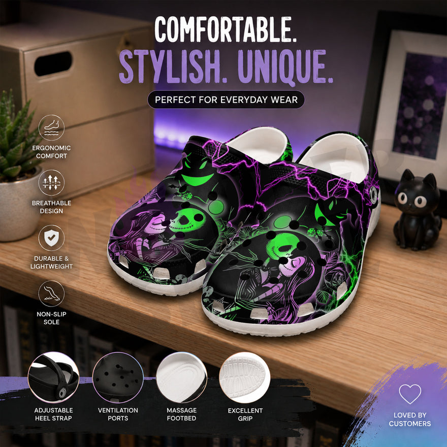 Wonder Skull Lightweight Clog Sandals are designed for all-day comfort. Featuring breathable ventilation holes, a cushioned footbed, and a pivoting heel strap, these versatile unisex clogs are perfect for use at home, outdoors, or at work — whatever your profession may be.