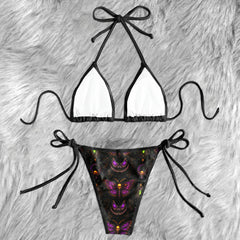 Celestial Skull Magic Pattern Micro Triangle Bikini Swimsuit