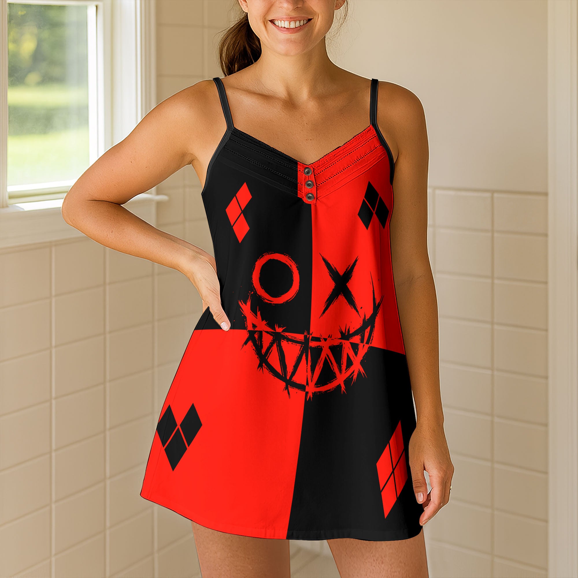Twisted Smile Chaos Short Cami Dress