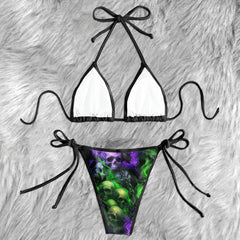 Chained Souls Skull Micro Triangle Bikini Swimsuit