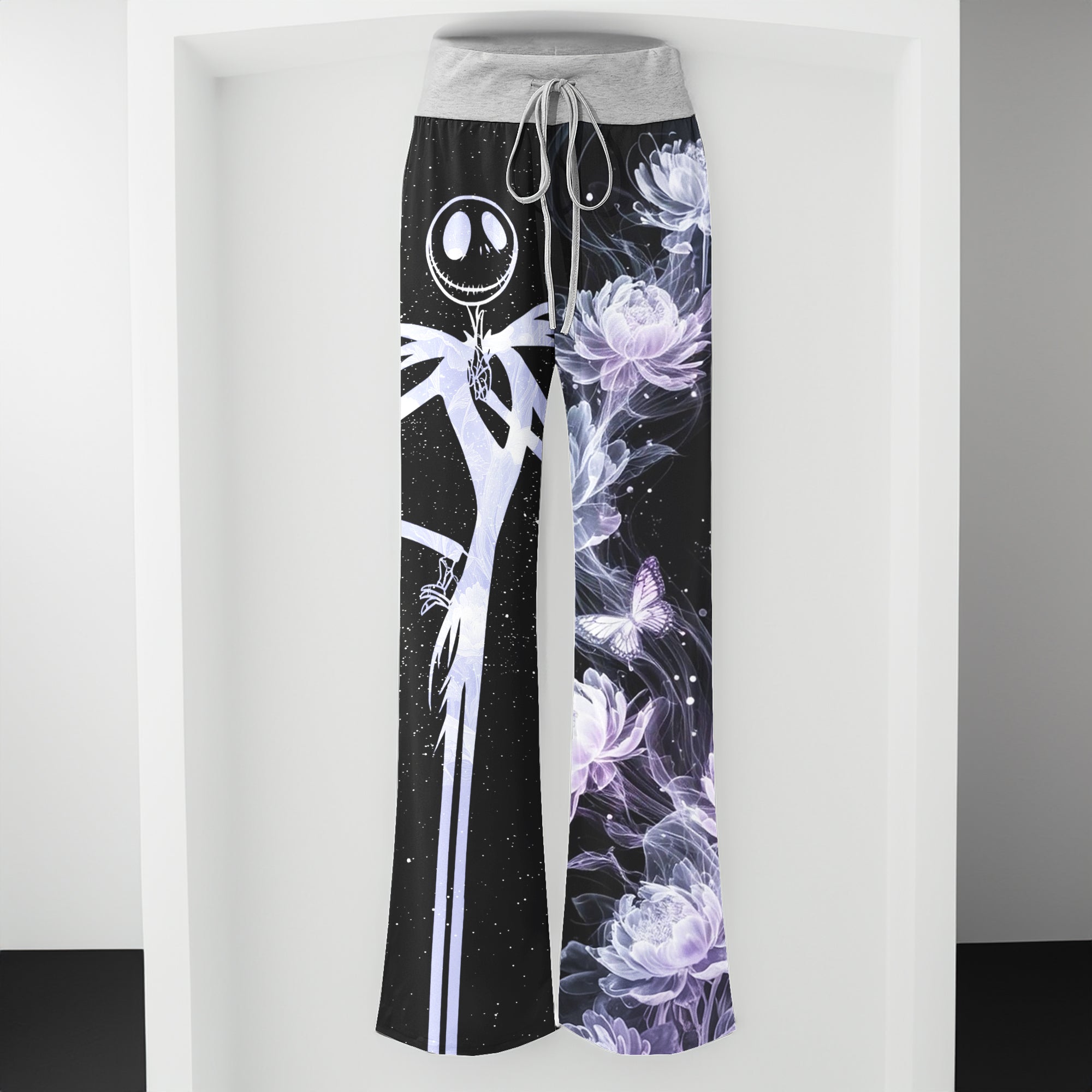 Lavender Soul Waltz Women's High-waisted Wide Leg Pants