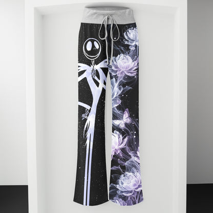 Lavender Soul Waltz Women's High-waisted Wide Leg Pants