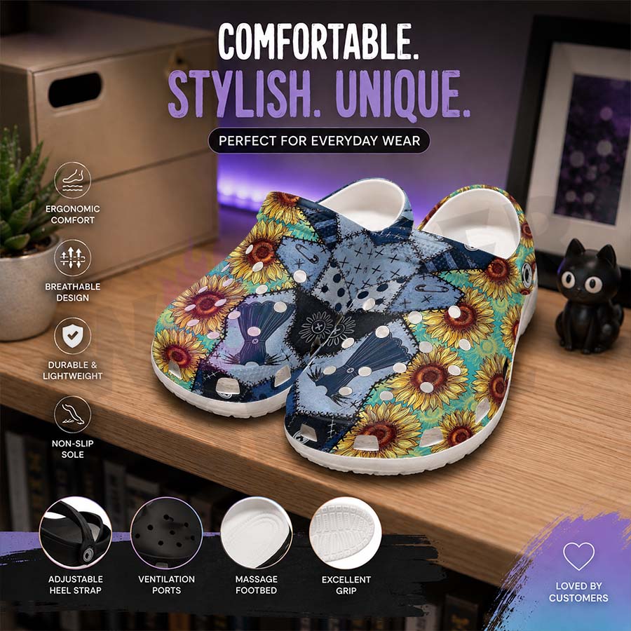 Wonder Skull Lightweight Clog Sandals are designed for all-day comfort. Featuring breathable ventilation holes, a cushioned footbed, and a pivoting heel strap, these versatile unisex clogs are perfect for use at home, outdoors, or at work — whatever your profession may be.