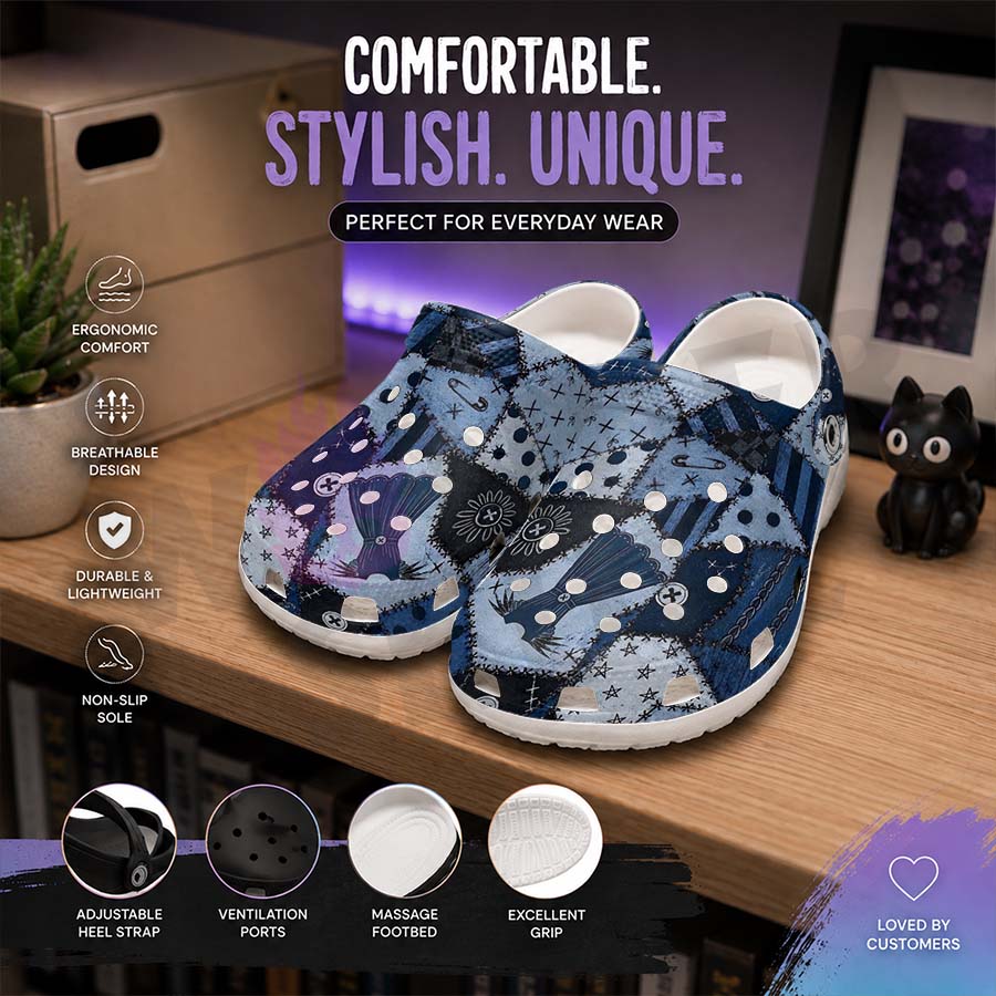 Wonder Skull Lightweight Clog Sandals are designed for all-day comfort. Featuring breathable ventilation holes, a cushioned footbed, and a pivoting heel strap, these versatile unisex clogs are perfect for use at home, outdoors, or at work — whatever your profession may be.
