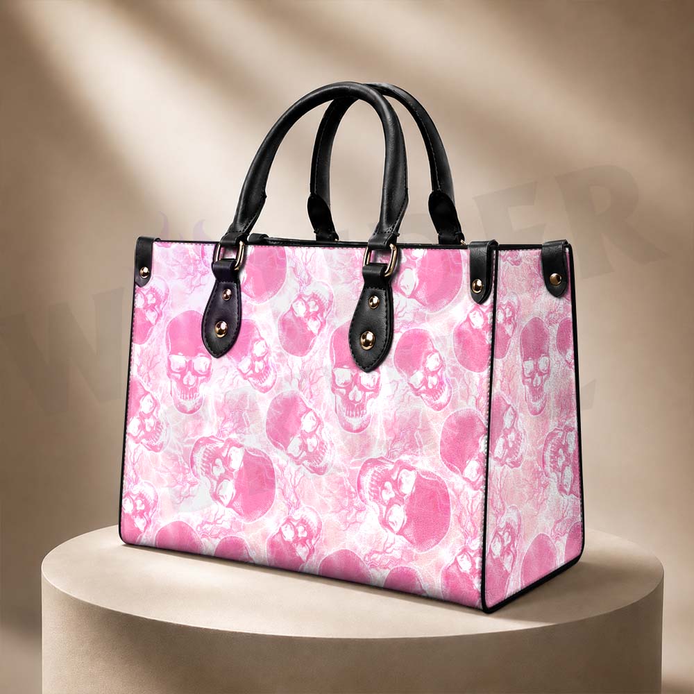 Wonder Skull structured tote bag solves the "I can't find anything in my bag" problem. The roomy interior fits your tablet, phone, wallet, water bottle, umbrella, and cosmetics — without the overstuffed look. Multiple interior pockets keep everything organized, so you're never digging around at checkout. Reinforced rivet corners and quality metal hardware ensure the bag holds up to daily use. Whether you're heading to work, running errands, or catching a flight, this tote keeps you looking put-together.