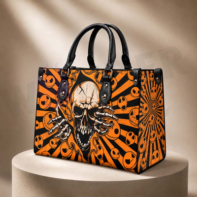 Wonder Skull structured tote bag solves the "I can't find anything in my bag" problem. The roomy interior fits your tablet, phone, wallet, water bottle, umbrella, and cosmetics — without the overstuffed look. Multiple interior pockets keep everything organized, so you're never digging around at checkout. Reinforced rivet corners and quality metal hardware ensure the bag holds up to daily use. Whether you're heading to work, running errands, or catching a flight, this tote keeps you looking put-together.