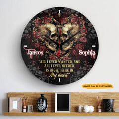 In My Heart engraved clock, a sentimental keepsake for your special occasion and enduring love.