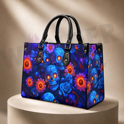Wonder Skull structured tote bag solves the "I can't find anything in my bag" problem. The roomy interior fits your tablet, phone, wallet, water bottle, umbrella, and cosmetics — without the overstuffed look. Multiple interior pockets keep everything organized, so you're never digging around at checkout. Reinforced rivet corners and quality metal hardware ensure the bag holds up to daily use. Whether you're heading to work, running errands, or catching a flight, this tote keeps you looking put-together.