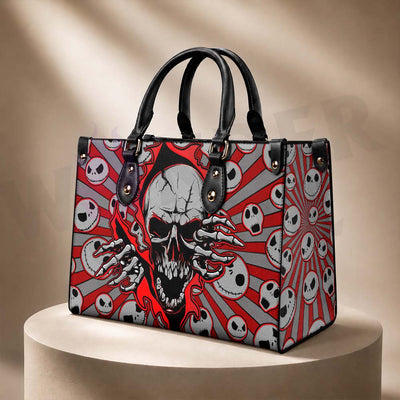 Wonder Skull structured tote bag solves the "I can't find anything in my bag" problem. The roomy interior fits your tablet, phone, wallet, water bottle, umbrella, and cosmetics — without the overstuffed look. Multiple interior pockets keep everything organized, so you're never digging around at checkout. Reinforced rivet corners and quality metal hardware ensure the bag holds up to daily use. Whether you're heading to work, running errands, or catching a flight, this tote keeps you looking put-together.