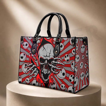 Wonder Skull structured tote bag solves the "I can't find anything in my bag" problem. The roomy interior fits your tablet, phone, wallet, water bottle, umbrella, and cosmetics — without the overstuffed look. Multiple interior pockets keep everything organized, so you're never digging around at checkout. Reinforced rivet corners and quality metal hardware ensure the bag holds up to daily use. Whether you're heading to work, running errands, or catching a flight, this tote keeps you looking put-together.