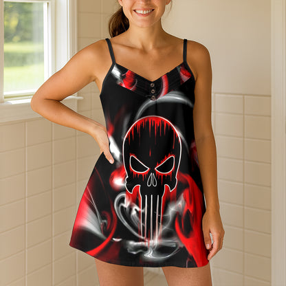 Smoke Skull Honor Short Cami Dress