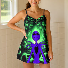 Violet Void Echoes Short Cami Dress