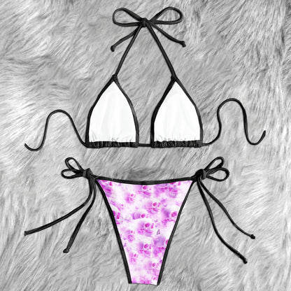Skulls In The Clouds Micro Triangle Bikini Swimsuit