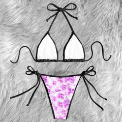 Skulls In The Clouds Micro Triangle Bikini Swimsuit
