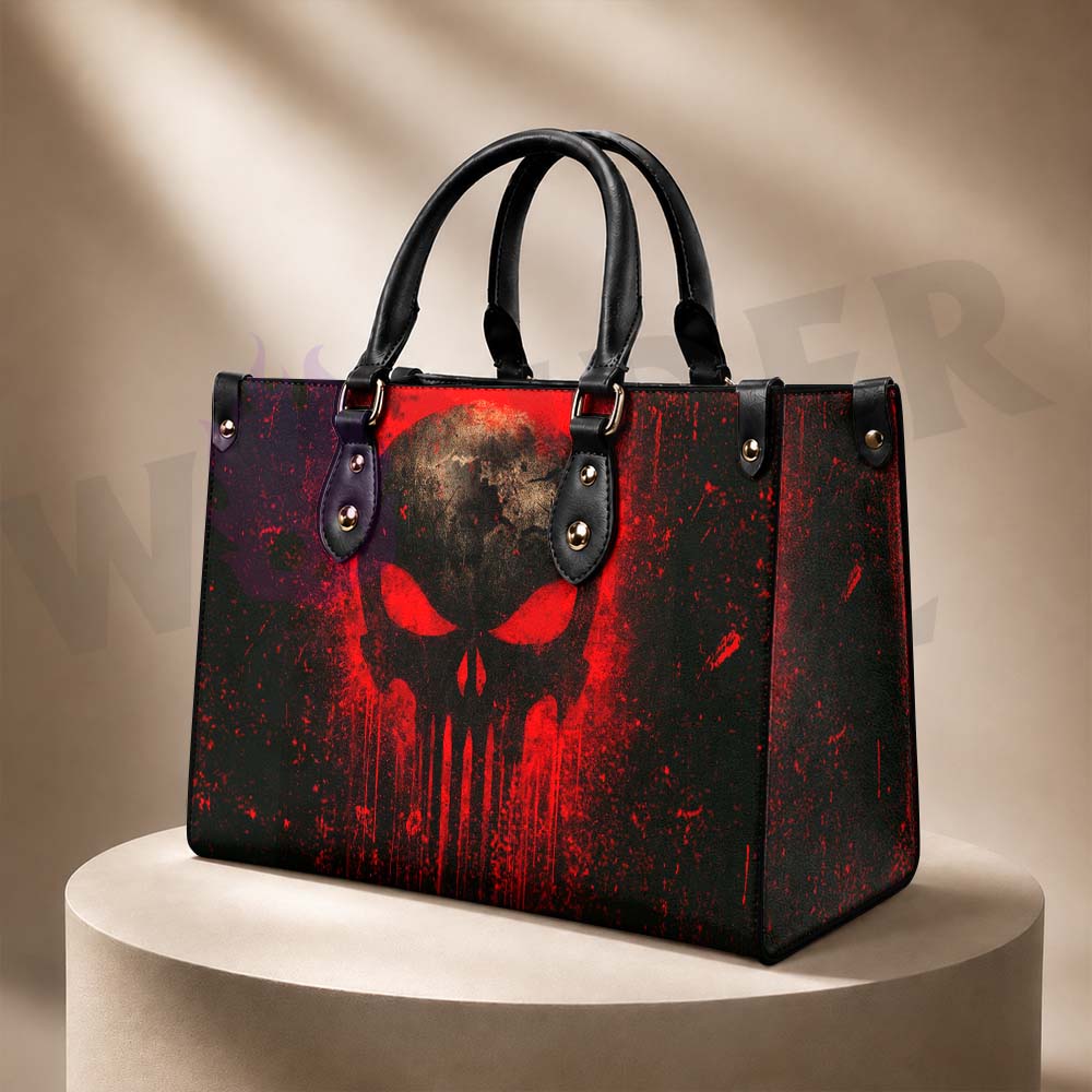Wonder Skull structured tote bag solves the "I can't find anything in my bag" problem. The roomy interior fits your tablet, phone, wallet, water bottle, umbrella, and cosmetics — without the overstuffed look. Multiple interior pockets keep everything organized, so you're never digging around at checkout. Reinforced rivet corners and quality metal hardware ensure the bag holds up to daily use. Whether you're heading to work, running errands, or catching a flight, this tote keeps you looking put-together.