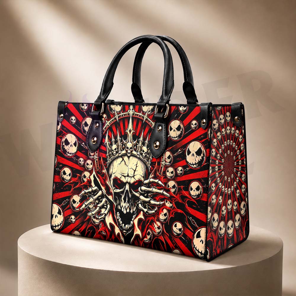 Wonder Skull structured tote bag solves the "I can't find anything in my bag" problem. The roomy interior fits your tablet, phone, wallet, water bottle, umbrella, and cosmetics — without the overstuffed look. Multiple interior pockets keep everything organized, so you're never digging around at checkout. Reinforced rivet corners and quality metal hardware ensure the bag holds up to daily use. Whether you're heading to work, running errands, or catching a flight, this tote keeps you looking put-together.