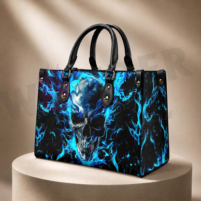 Wonder Skull structured tote bag solves the "I can't find anything in my bag" problem. The roomy interior fits your tablet, phone, wallet, water bottle, umbrella, and cosmetics — without the overstuffed look. Multiple interior pockets keep everything organized, so you're never digging around at checkout. Reinforced rivet corners and quality metal hardware ensure the bag holds up to daily use. Whether you're heading to work, running errands, or catching a flight, this tote keeps you looking put-together.
