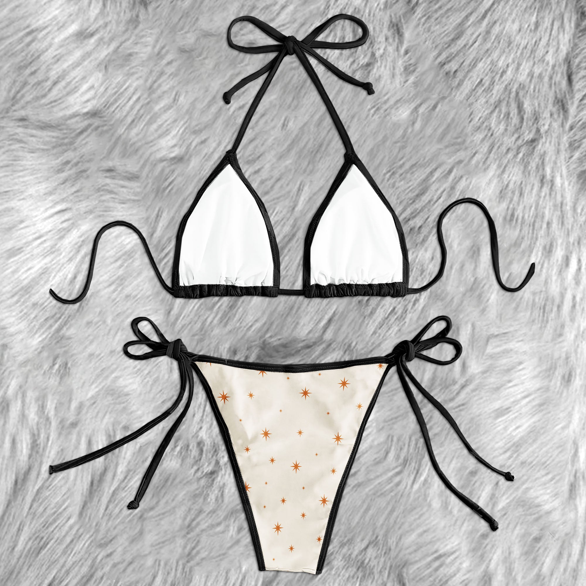Celestial Zodiac Skull Micro Triangle Bikini Swimsuit
