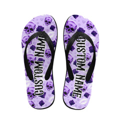 Image of a pair of beach flip flops with a sleek design, featuring a comfortable yoga mat footbed, non-slip sole, and water-friendly materials. Perfect for summer outings, beach walks, and casual occasions.