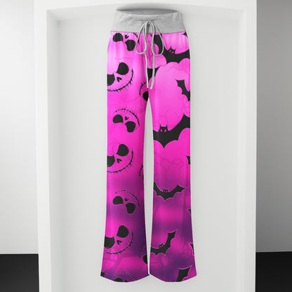 Midnight Cotton Candy Women's High-waisted Wide Leg Pants