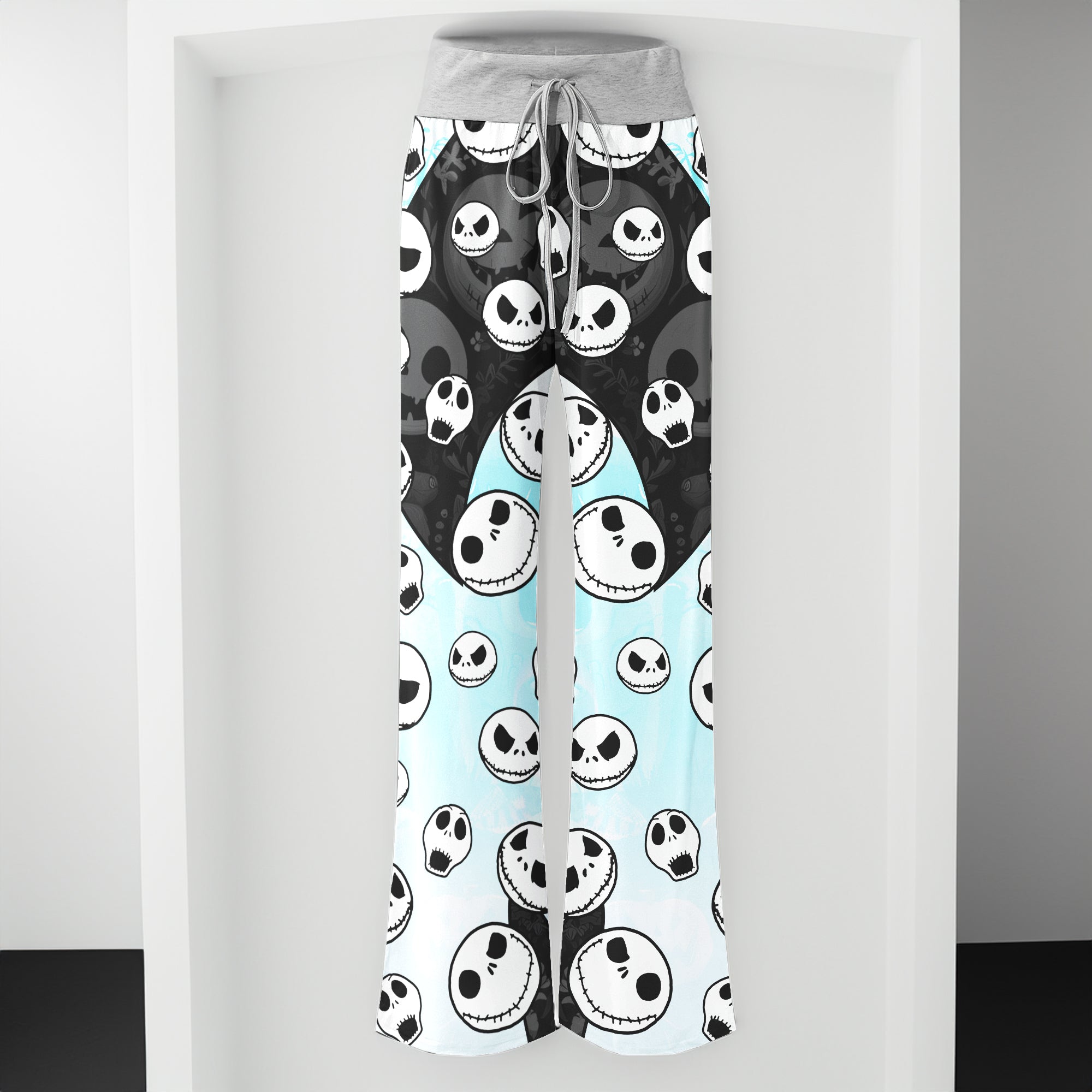 Skully Pop Parade Women's High-waisted Wide Leg Pants